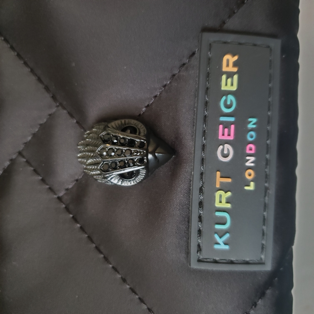 Kurt Geiger Black Rainbow Strap Crossbody Bag - Picture 2 of 10